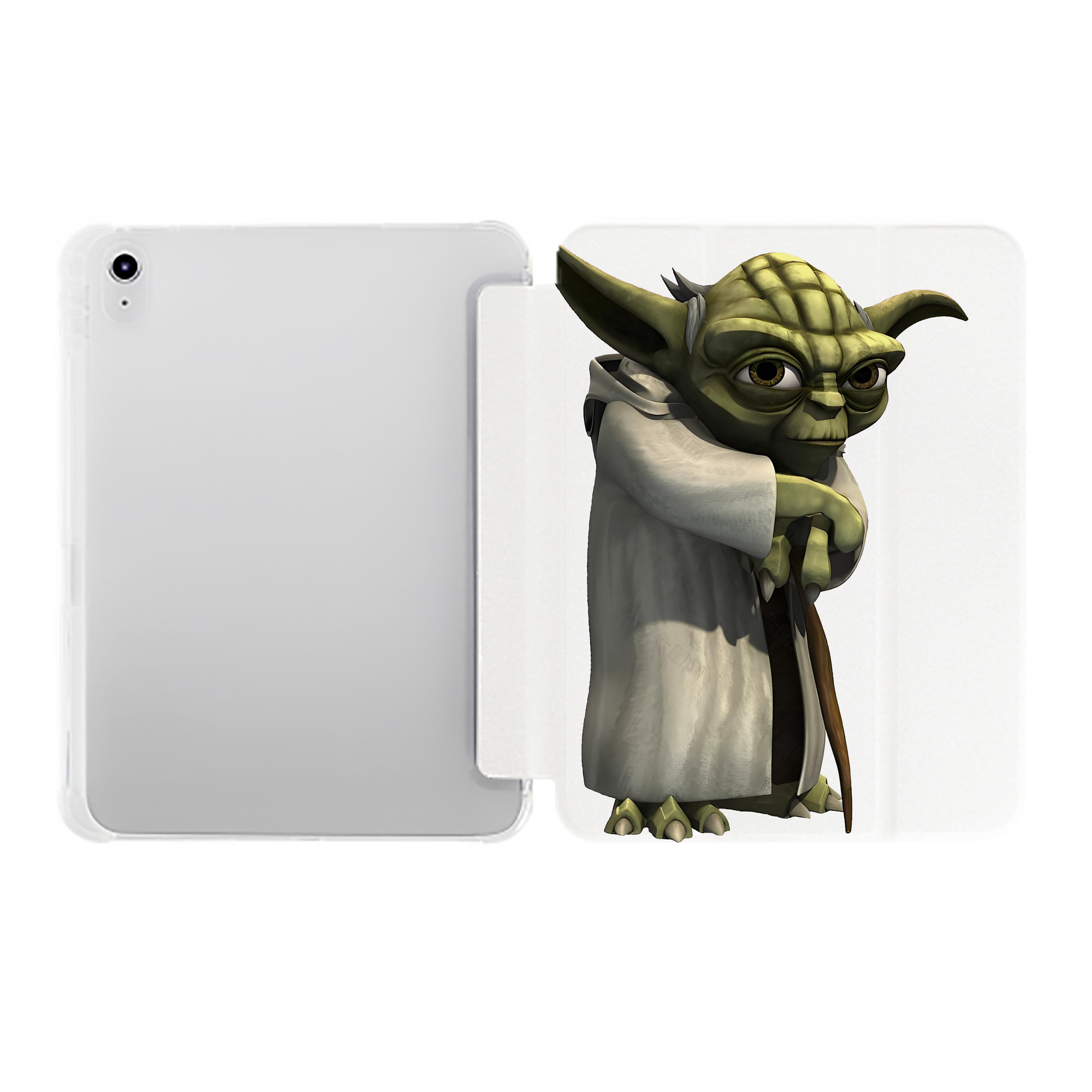 （画像用） スター・ウォーズ Star Wars IPad ケース ペン収納付き 三つ折りスタンド PUレザー×シリコン 対応機種9.5/10.5/10.9インチ